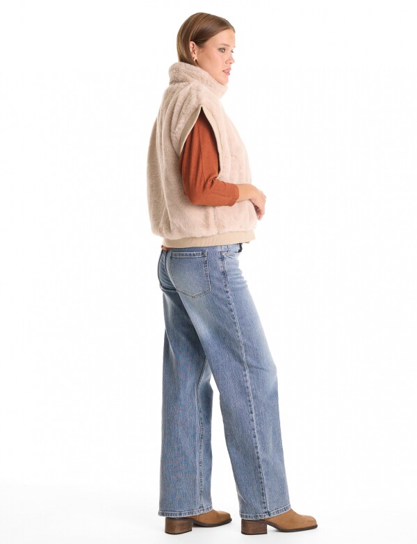 Chaleco Faux Fur BEIGE