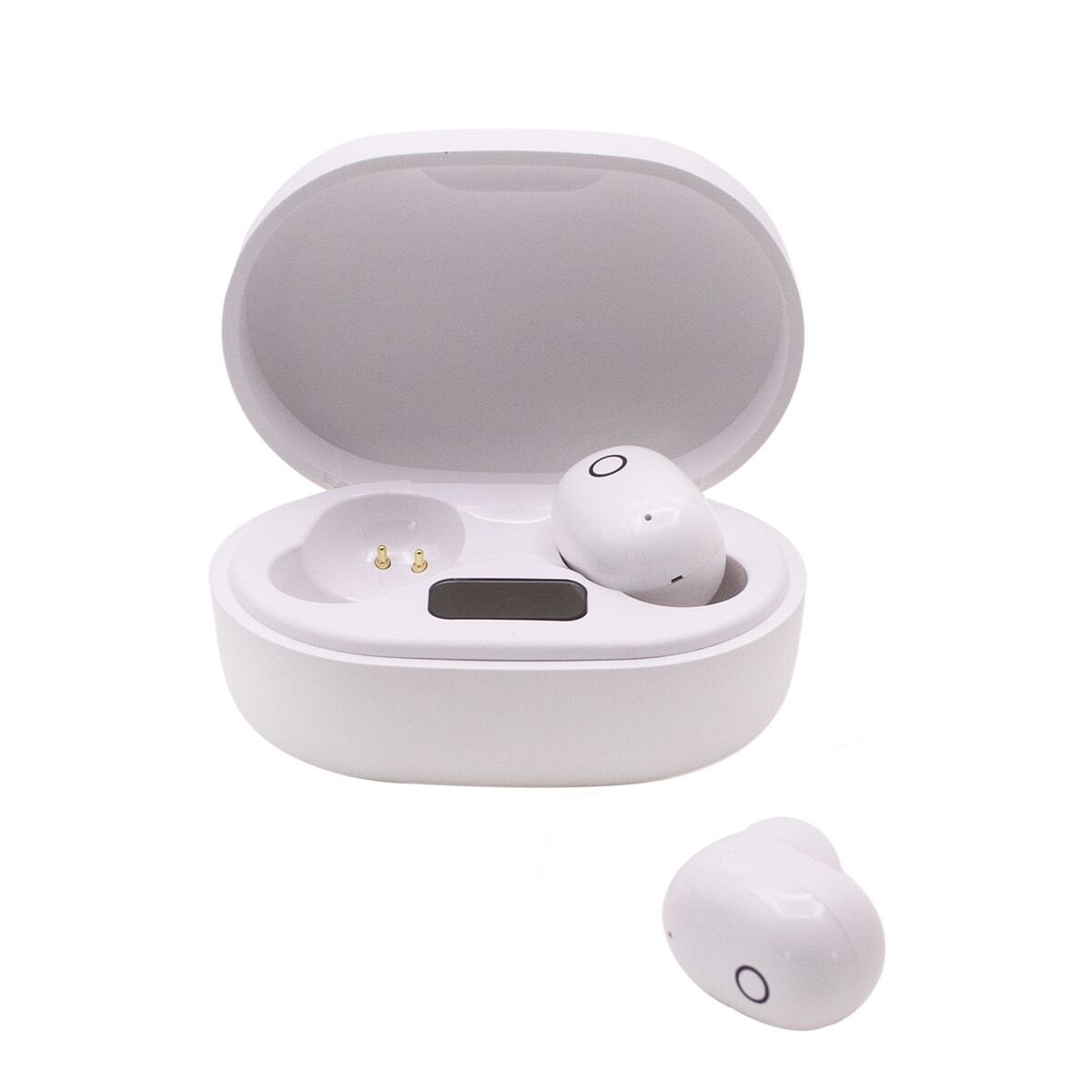 Auriculares Miccell BH25 Tws Bluetooth con Led - BLANCO 