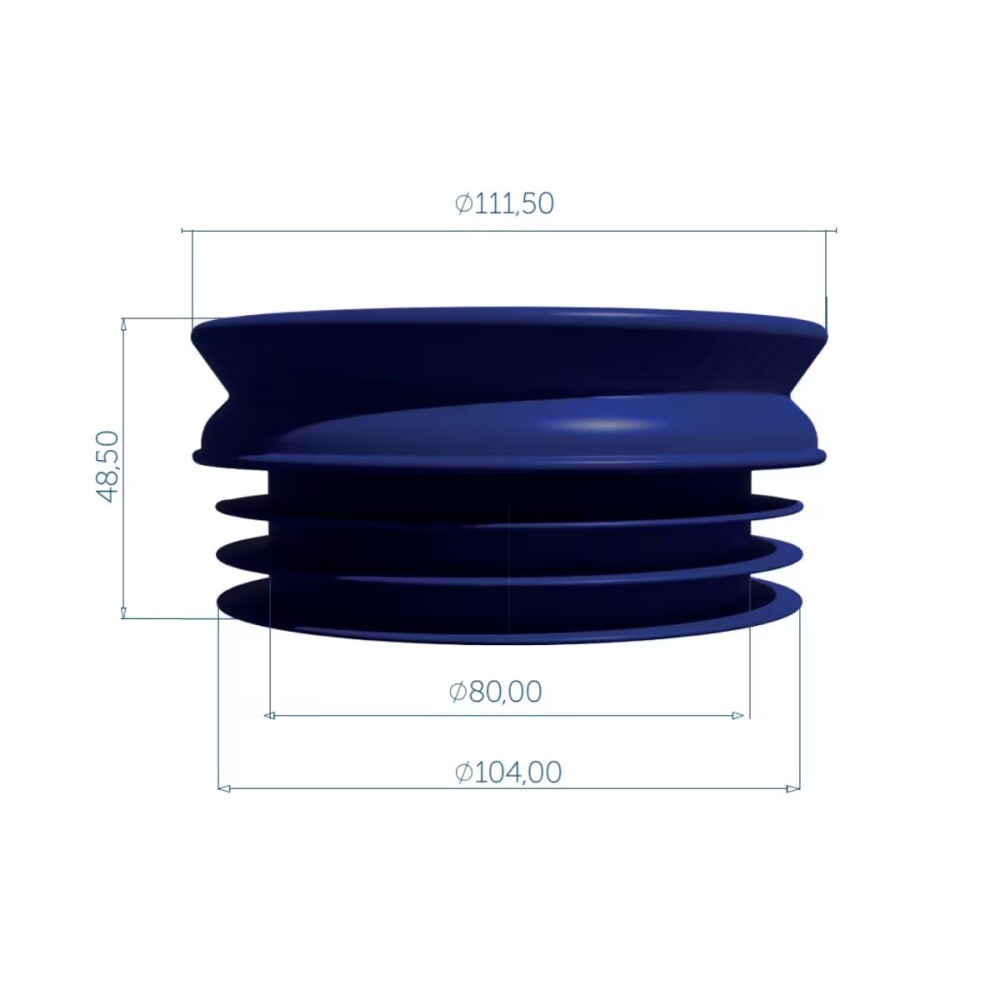 Aro base de inodoro larga Smart Blukit Aro Base De Inodoro Larga Smart Blukit