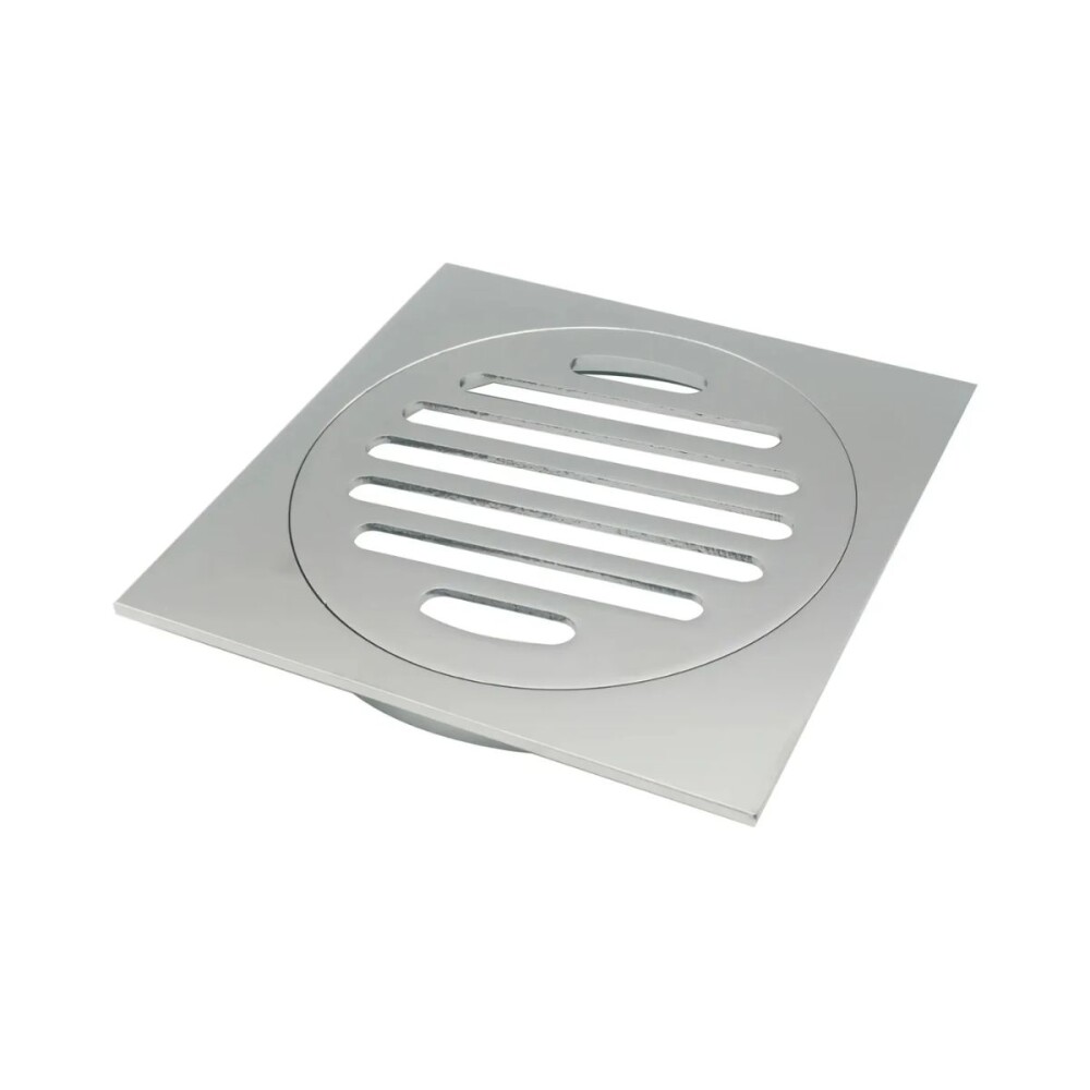 Rejilla cromada con rosca y aro 10x10 Rejilla Cromada Con Rosca Y Aro 10x10