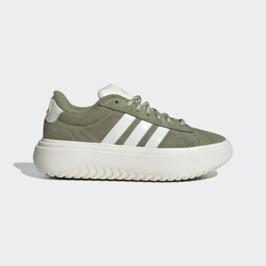 Championes Adidas Grand Court Platform Verde