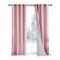 Cortinas Blackout 2 Paños 106cm X 160cm Satinado Calidad Rosa