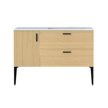 Mueble Altea MDF Color Madera Con Patas 120x50x82 GAMAS DE MARRON