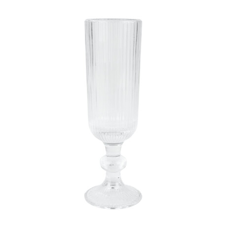 Set de 6 copas de champagne de vidrio labrado 200ml Set de 6 copas de champagne de vidrio labrado 200ml