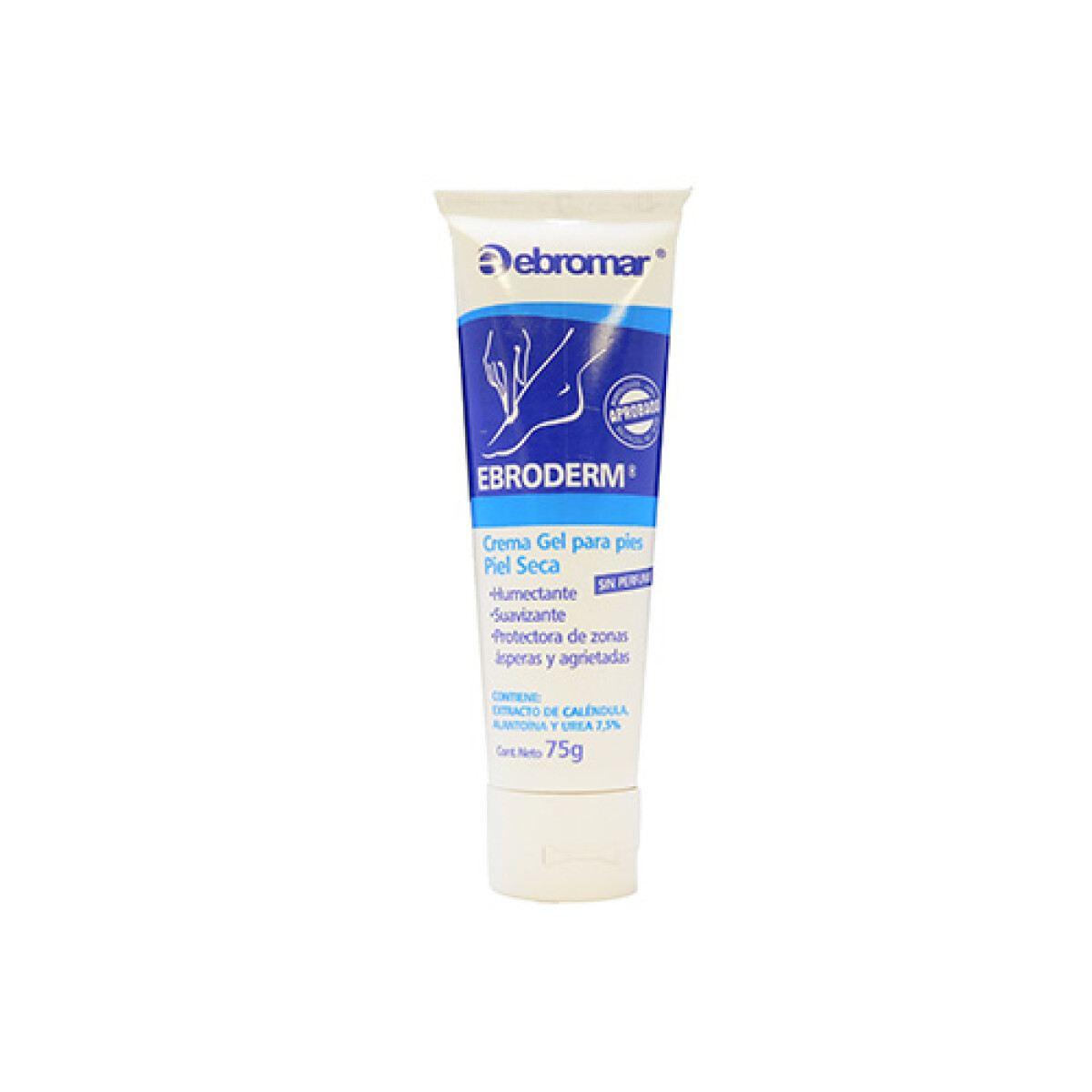 Ebroderm Crema Gel para Pies Piel Seca 75g – Hidratación y Alivio Intenso
