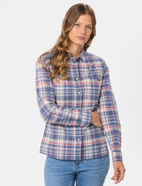 CAMISA A CUADROS Azul