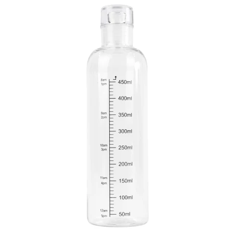 Botella de plastico transparente 450ml Botella de plastico transparente 450ml