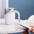 Taza Con Mezclador Magnético Y Tapa Recargable 380Ml Acero Variante Color Gris