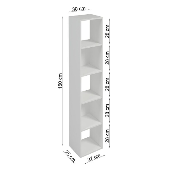 Estantería Morris 5 Estantes Modilar ESTANTERIA MORRIS 5 NICHOS MADERA