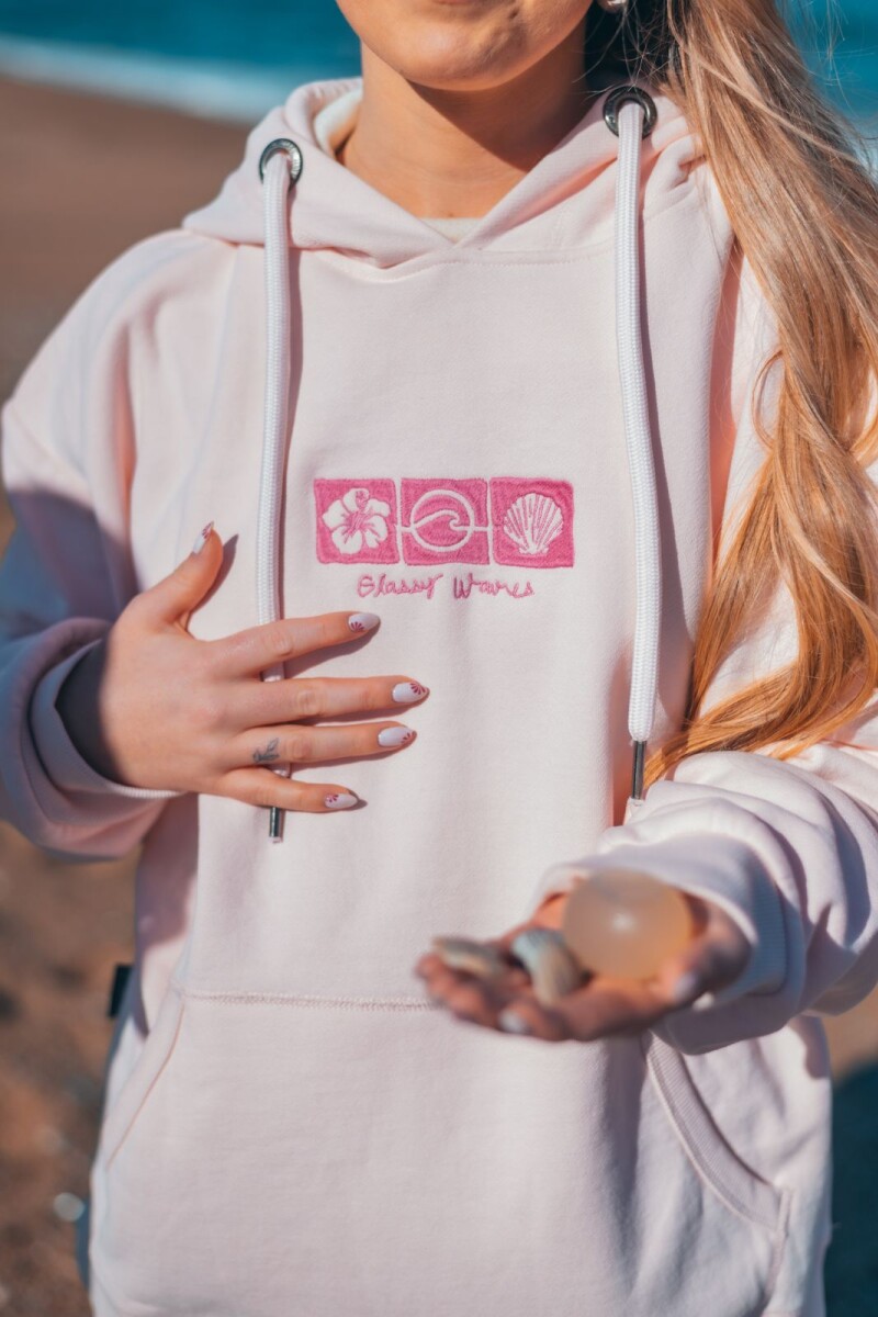 Hoodie Marina Bordado / Rosa U