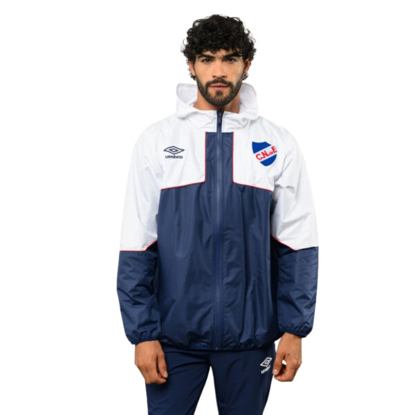 Campera De Lluvia Umbro Drift Hombre NU143107 Blanco-azul