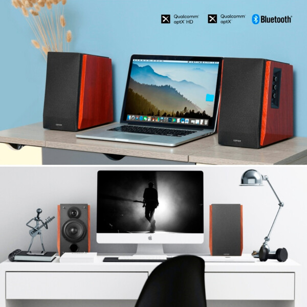 Parlantes Edifier 2.0 R1700bts Bluetooth Marron PARLANTES EDIFIER R1700BTS MARRON