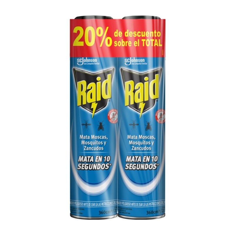 PACK X2 RAID MOSCAS Y MOSQUITOS Pack X2 Raid Moscas Y Mosquitos