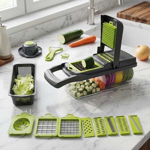 Mandolina Rallador Cortador Multiuso Papas Verduras Frutas Cocina Picador Rebanador Imback Mandolina Rallador Cortador Multiuso Papas Verduras Frutas Cocina Picador Rebanador Imback