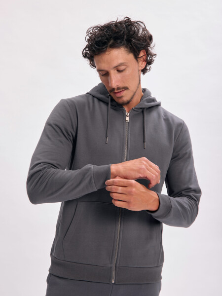 Campera deportiva Gris Oscuro