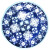 Plato Melamina 28 cm - Varios Diseños AZUL