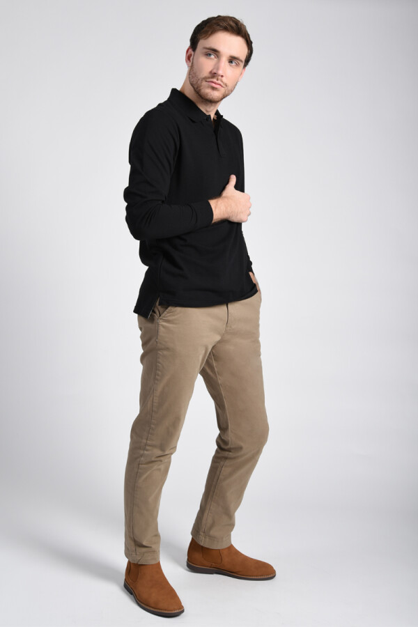 Pantalón clásico Beige