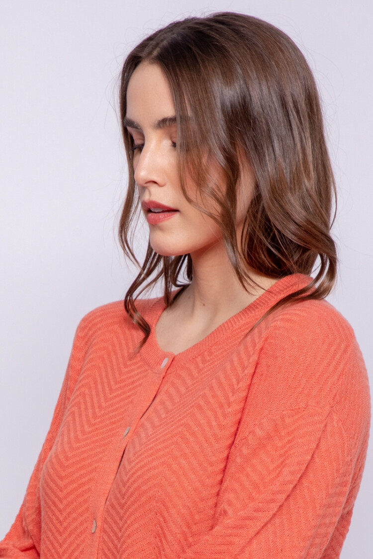 CARDIGAN RIVAS Coral Oscuro