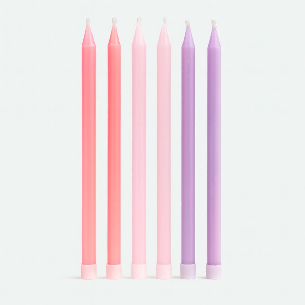 VELAS DE CUMPLEAÑOS PASTEL X 6 UNIDADES 