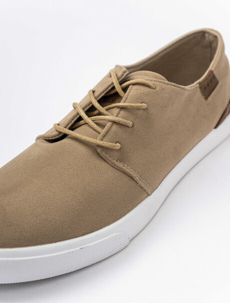 Zapatilla gamuza tostado
