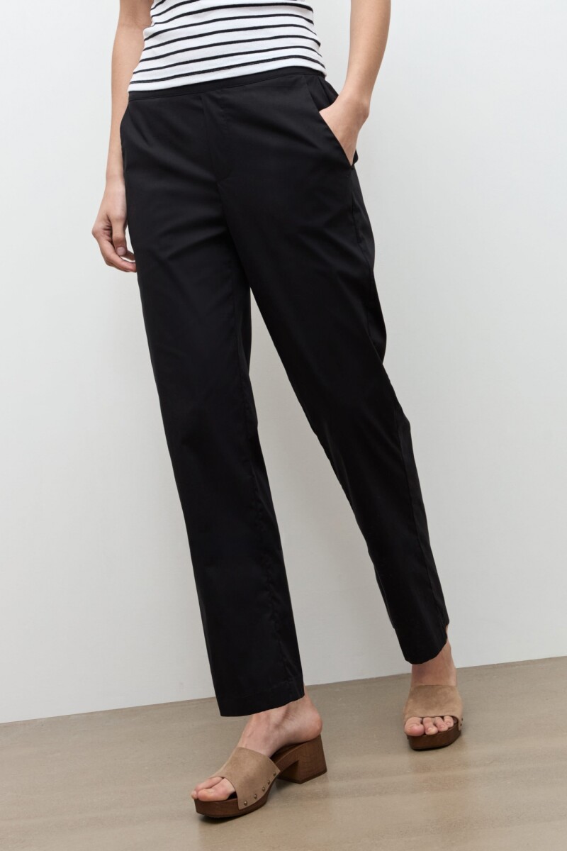 Pantalon recto negro