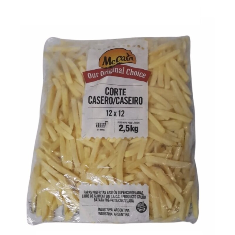 PAPAS CORTE CASERO 12X12 2,5KG MCCAIN +SOLO PDE O WEB+ PAPAS CORTE CASERO 12X12 2,5KG MCCAIN +SOLO PDE O WEB+