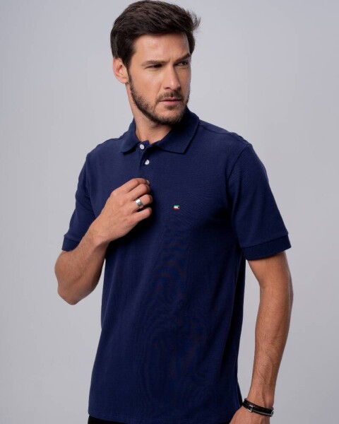 Remera polo basica Azul marino