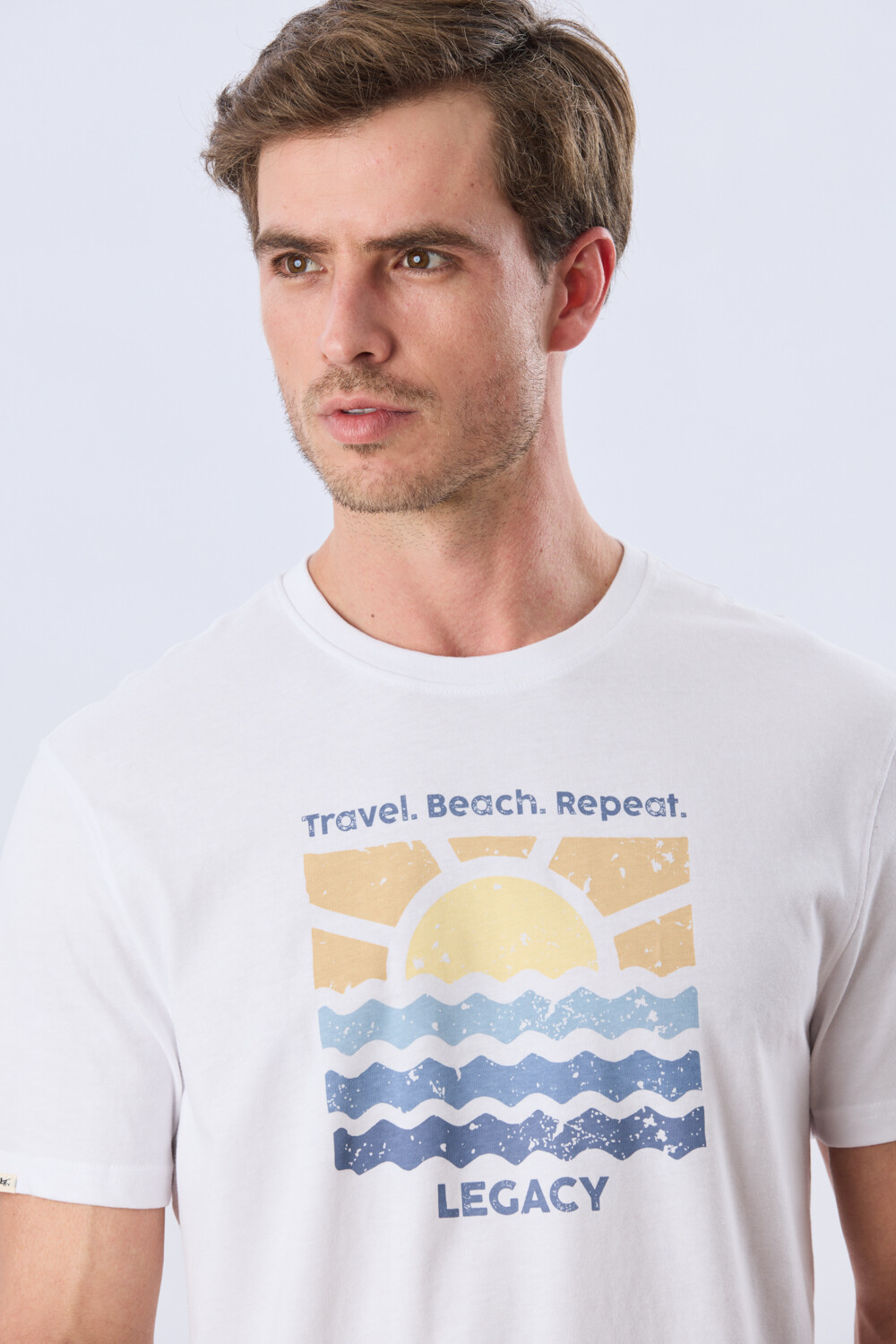 REMERA ESTAMPADA DE ALGODÓN Blanco