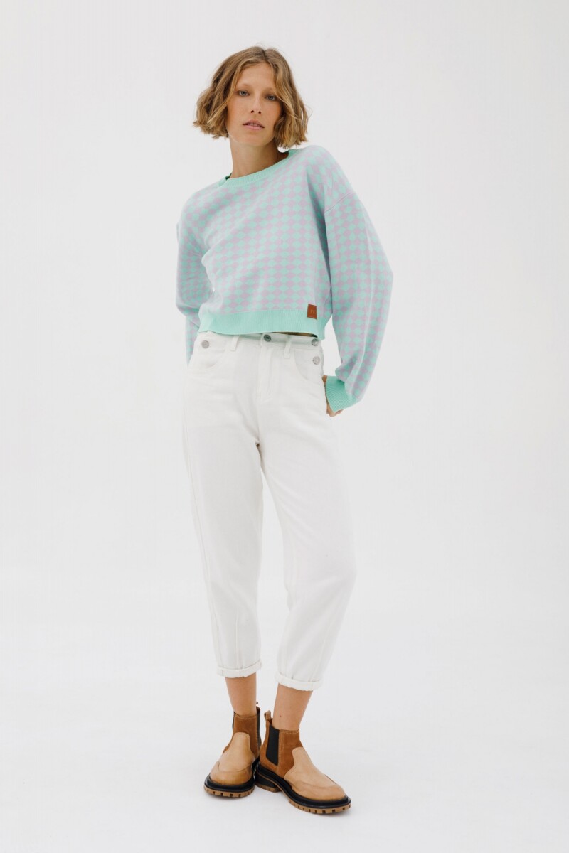 Sweater Bubble - Verde/Lila 