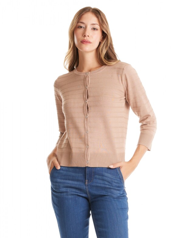 Cardigan Basico TOSTADO
