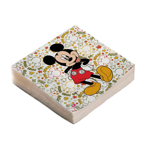 Cotillón Servilletas Impresas x 20 Mickey U