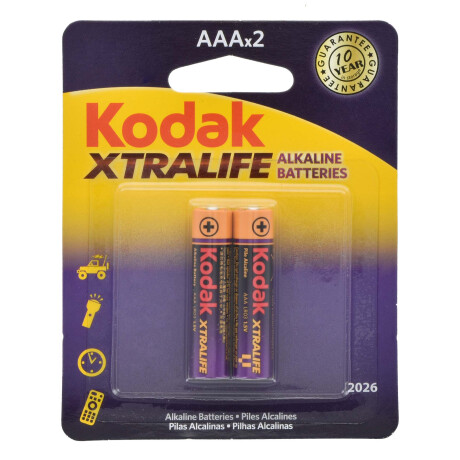 PILAS KODAK XTRALIFE ALKALINA AAA X2 PCS 30329461 PILAS KODAK XTRALIFE ALKALINA AAA X2 PCS 30329461