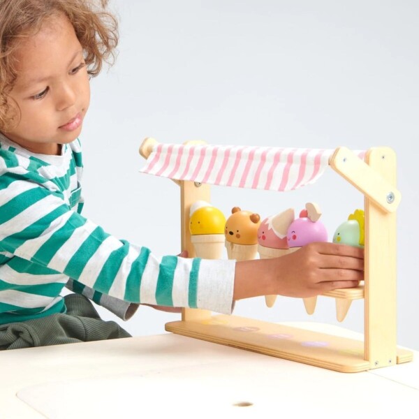 Tienda Helado Sonrisas Juguete Infantil Madera Tender Leaf Tienda Helado Sonrisas Juguete Infantil Madera Tender Leaf
