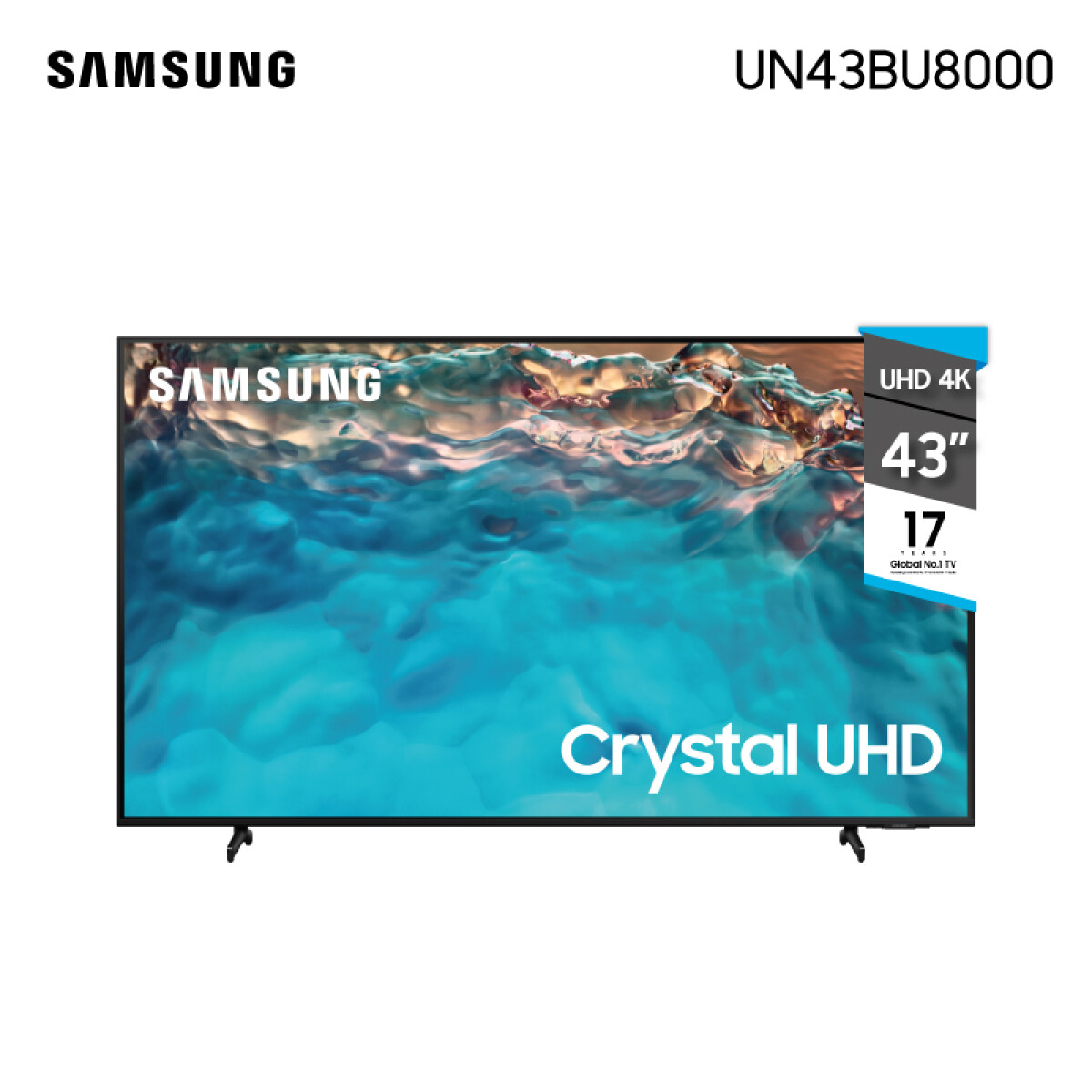 Smart Tv Samsung 43' 4k Uhd Control Con Comando De Voz Un43bu80000 