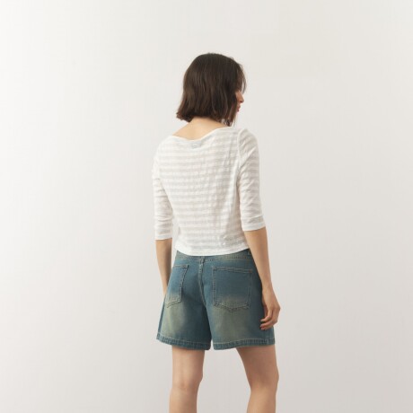 SHORT TORI Azul Antiguo