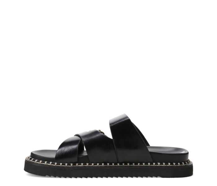 Sandalia ZELV con dos tiras Black