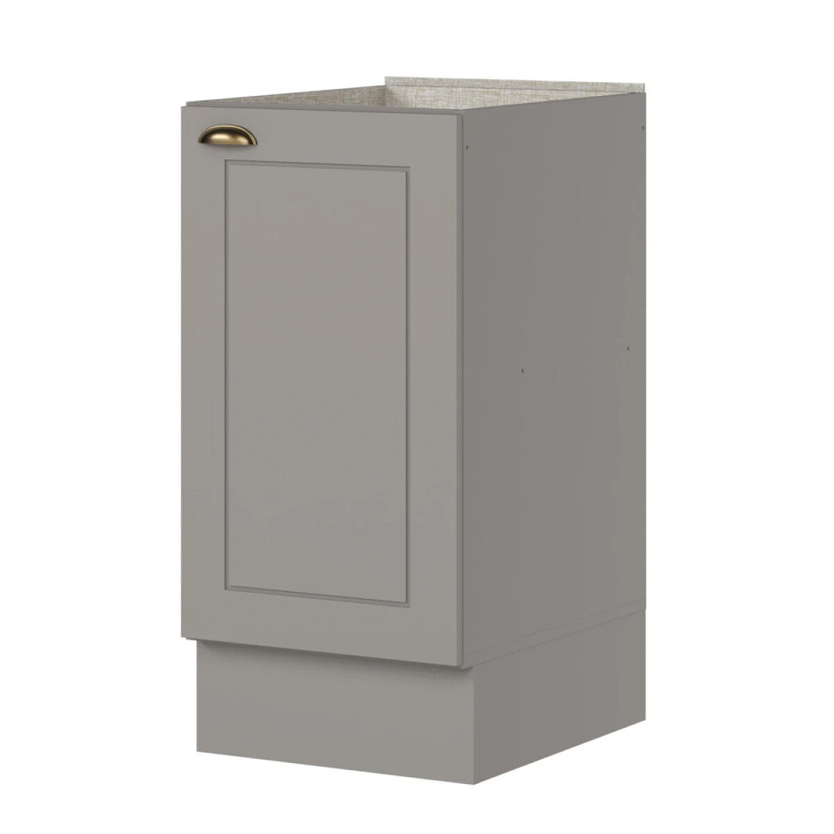 BAJO MESADA ARMARIO 1 PUERTA - LÍNEA AMERICANA - GRIS 