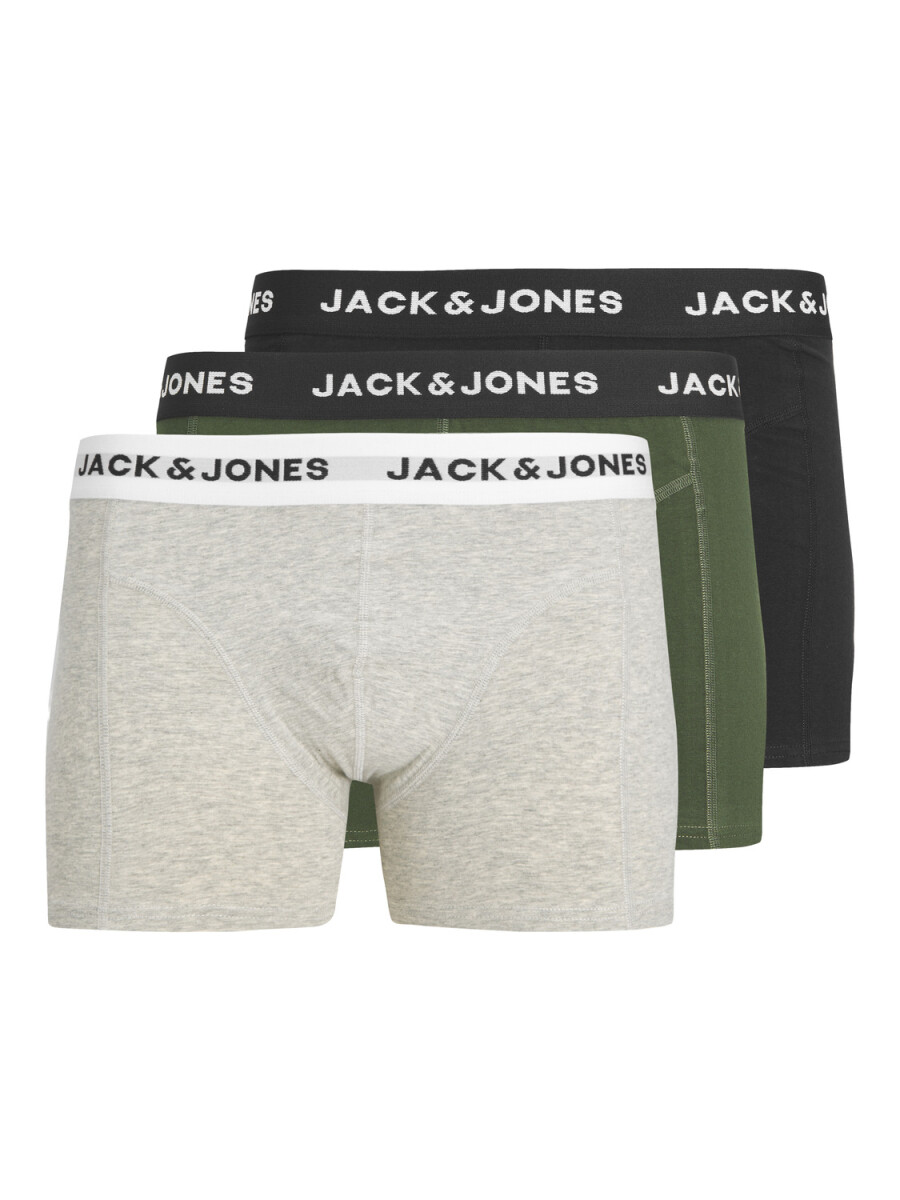 BOXERS 3 PACK JORDAN - Light Grey Melange 