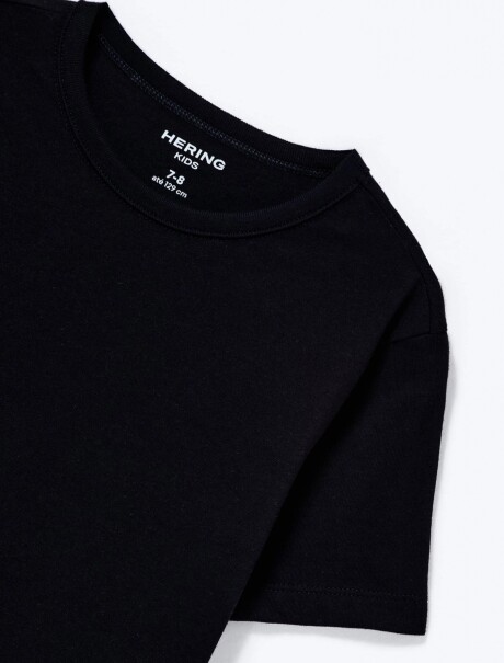 CAMISETA BÁSICA INFANTIL NEGRO