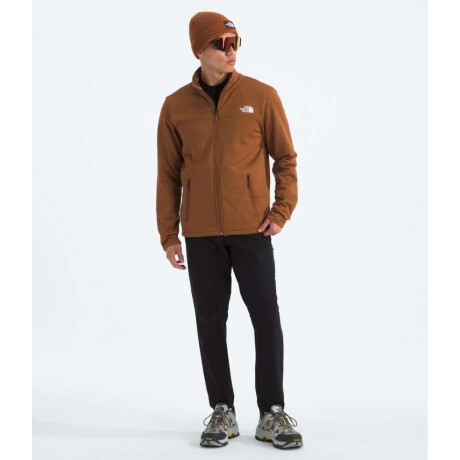 Campera Polar Cedar Trail Grid hombre Burnt Umber