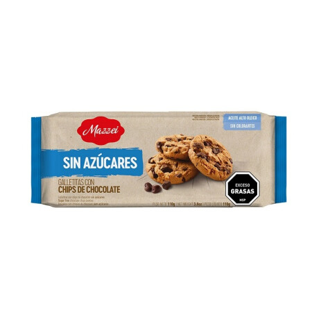 GALLETA DULCE S/AZUCAR MAZZEI CHISPAS CHOCO 110G GALLETA DULCE S/AZUCAR MAZZEI CHISPAS CHOCO 110G