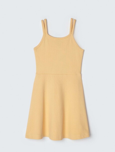 VESTIDO CORTO INFANTIL AMARILLO