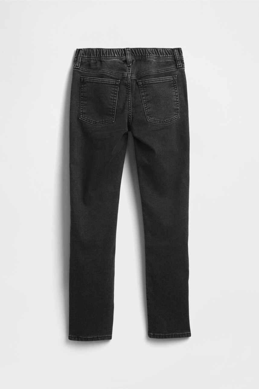 Jean Slim Niño Black Wash