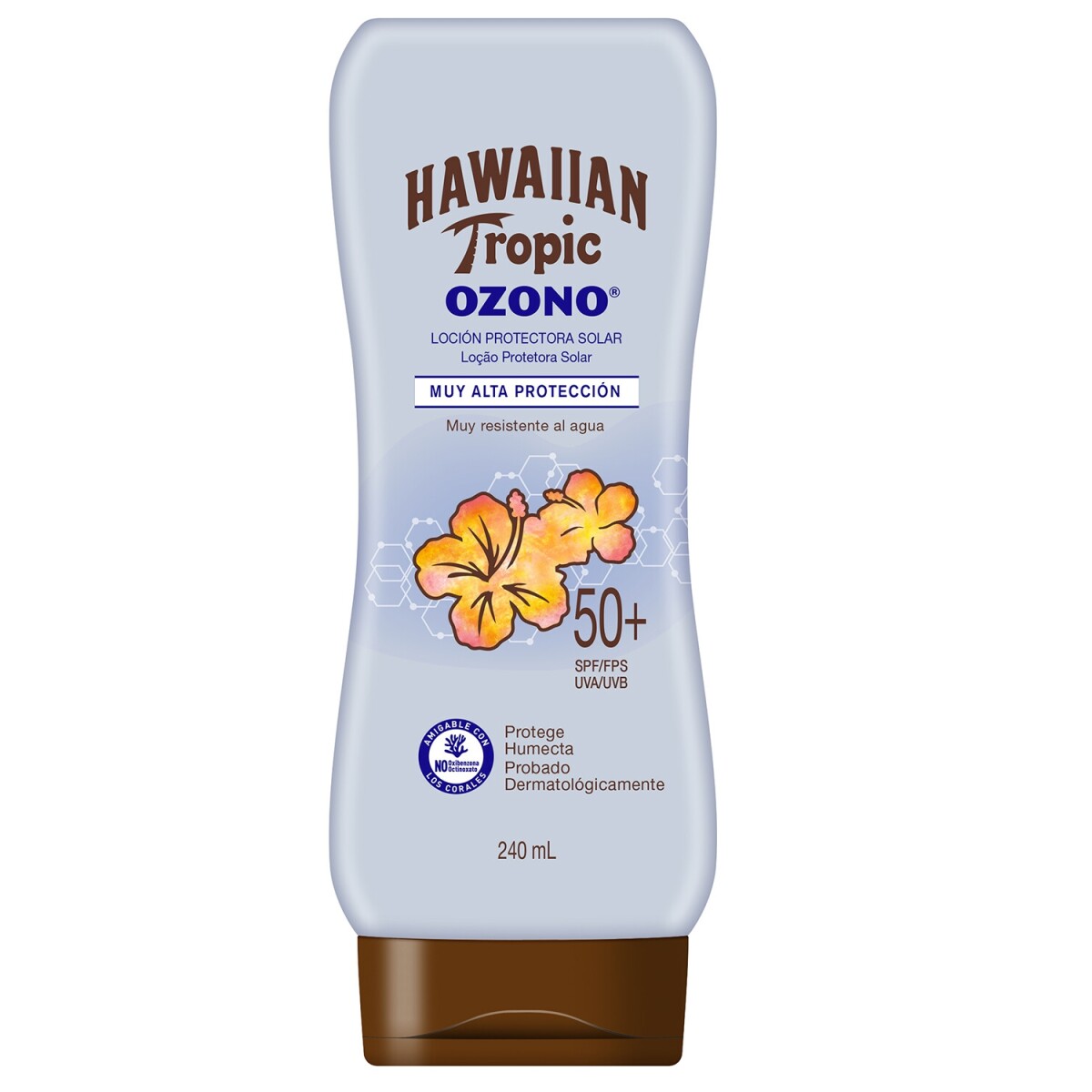 Protector solar loción Hawaiian Tropic Ozono FPS 50+ 240ml 