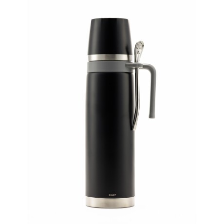 Termo Comet tapa mate Capri 1 Lt + bombilla Negro