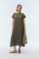 VESTIDO NATSUKI LARGO Verde Militar