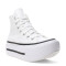 Championes Unisex Converse Ctas Lift Double Stack HI Blanco - Negro