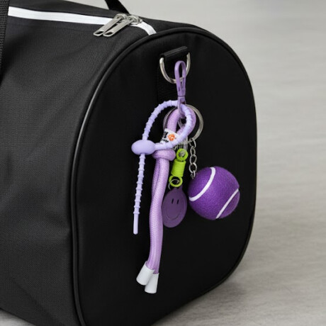 Llavero con accesorios Pelota Tennis Violeta