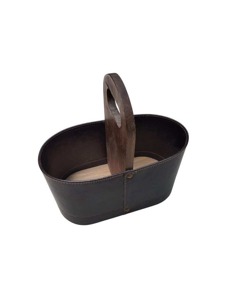 Matera de auto forrada con base de madera - Azul 