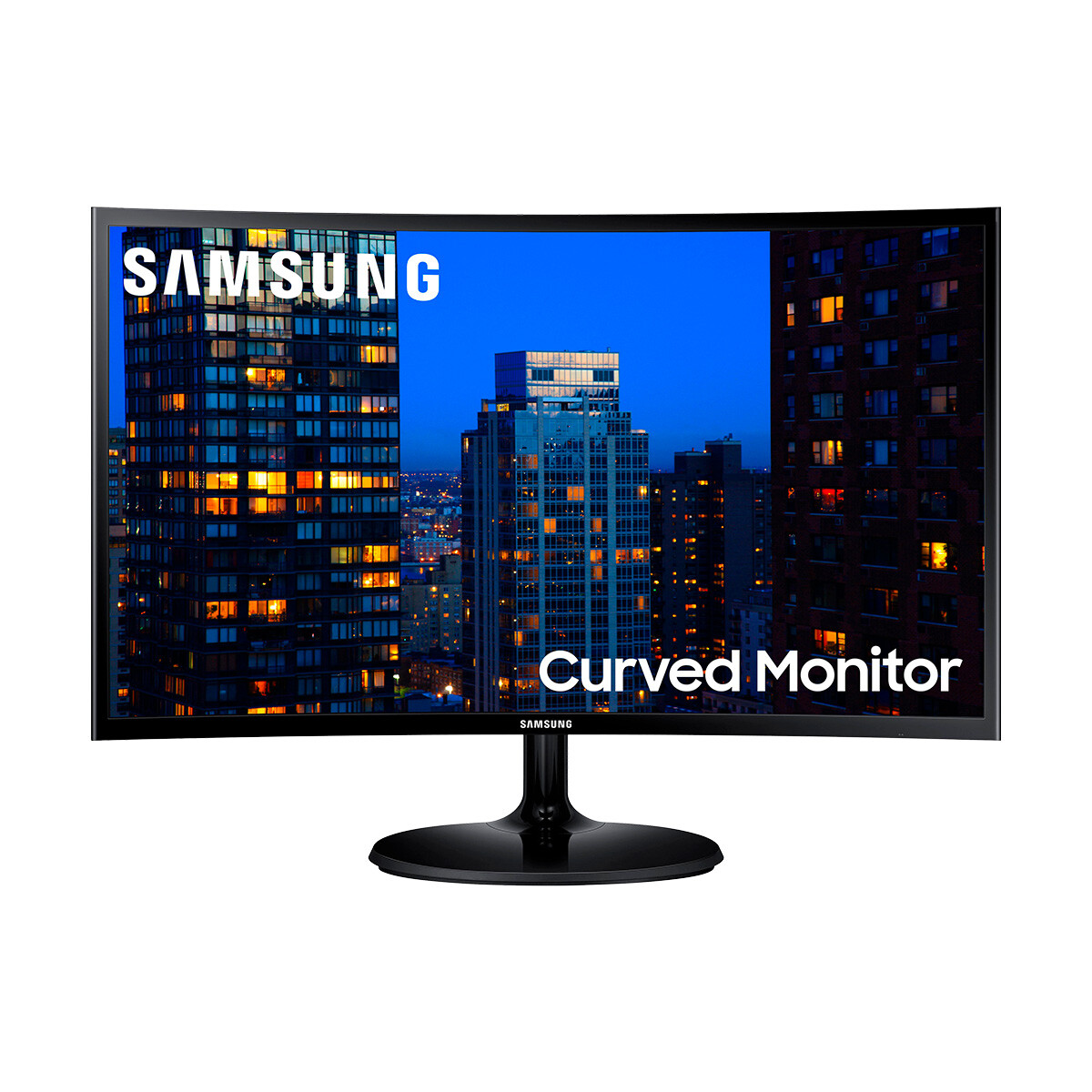 Monitor Gamer Curvo Samsung Led C24F390 24" - Black 